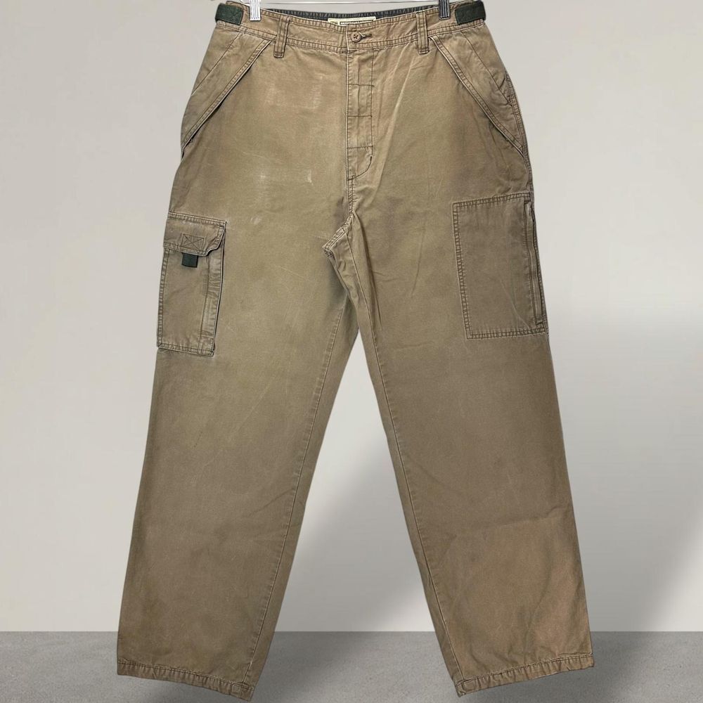 Vintage American Eagle Outfitters Cargo Pants Utility Outdoor CasualKhaki W34L34